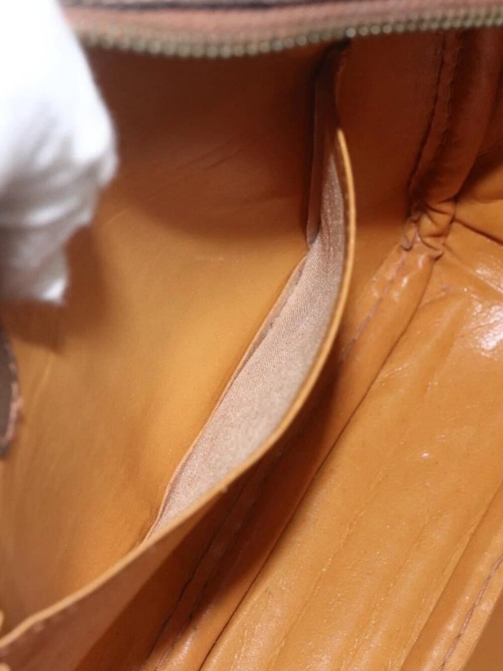 GUCCI GG Supreme Web Sherry Line Shoulder Bag PVC Beige Auth 161685 - Picture 12 of 16